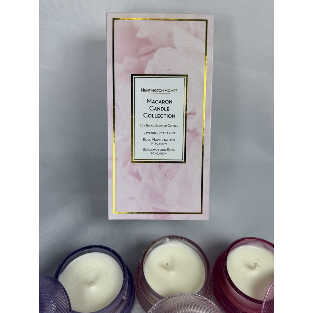 Huntington Home Macaron Candle Collection 3 Scents Fragrance 1.8 Oz - Picture 6 of 9
